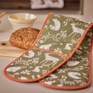 Ulster Weavers Forest Friends Sage Green Double Oven Glove additional 3