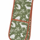 Ulster Weavers Forest Friends Sage Green Double Oven Glove additional 1