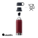 Aladdin CityPark Thermavac Twin Cup Bottle 1.1L Flask Burgundy additional 2