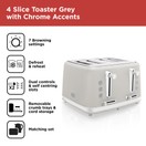 Black & Decker 4 Slice Toaster Grey BXTO20080GB additional 5