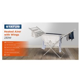 Status Heated Airer with Wings 230w
