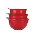 KitchenAid 3pc Nesting Mixing Bowl Set Empire Red additional 1