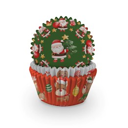 Christmas Santa and Friends Cupcake Cases (60) J216