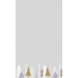 Christmas Table Cover Winter Trees 138 x 220cm