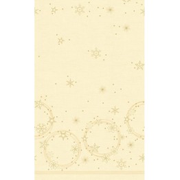 Christmas Table Cover Star Shine Cream 138 x 220cm