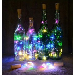 Kingavon 20 Multicoloured LED Bottle String Lights BB-RT455
