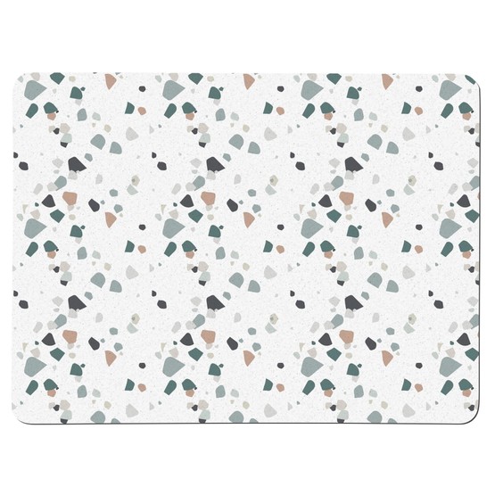 Denby Elements Terrazzo Effect Neutral Pack of 6 Placemats or Coasters