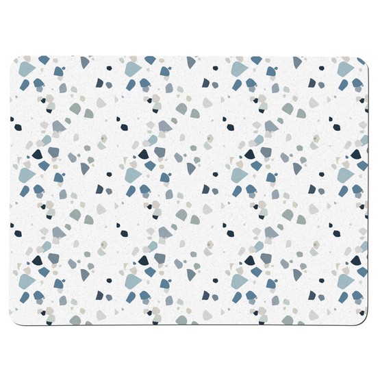 Denby Elements Terrazzo Effect Blues Pack of 6 Placemats