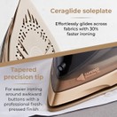 Tower Ceraglide 2800W 360 Cord Cordless Steam Iron T22022GLD additional 5