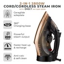 Tower Ceraglide 2800W 360 Cord Cordless Steam Iron T22022GLD additional 2