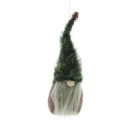 Festive Plush Green Hat Hanging Gonk 22cm P039435
