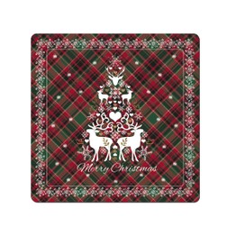 Denby Christmas Tartan Pack of 6 Tablemats or Coasters