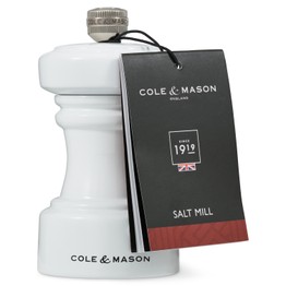 Cole & Mason Hoxton White Gloss Salt or Pepper Mill