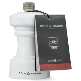 Cole & Mason Hoxton White Gloss Salt or Pepper Mill