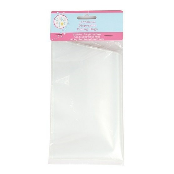 Cake Star 12" Disposable Piping Bags Pack of 12