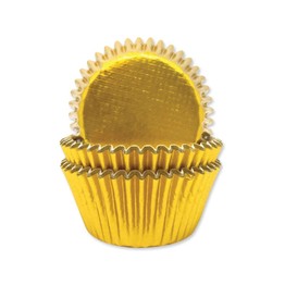 Gold Foil Cupcake Cases (75)