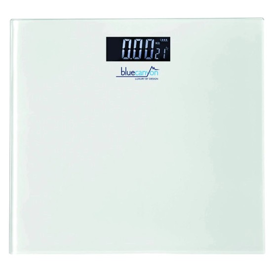 Blue Canyon S Series Digital Bathroom Scale White BS2102WH