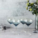Gatsby Blue Champagne Coupe Glass Set of 4 additional 6