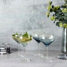 Gatsby Blue Champagne Coupe Glass Set of 4 additional 7