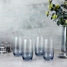 Gatsby Blue Tall Tumbler Glass Set of 4 additional 6