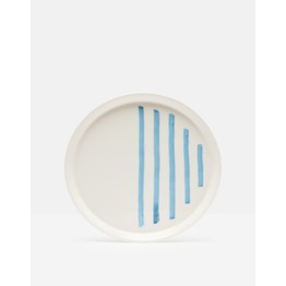 Joules Blue Stripe Hand Painted Dinner Plate