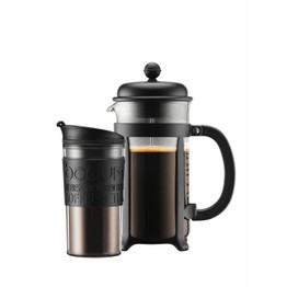 Bodum Java 8 cup Cafetiere & travel Mug Set K1908-01