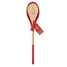Christmas Festive Wooden Spoon and Spoon Rest 882010