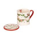 Cath Kidston Christmas Mug & Coaster Set additional 2