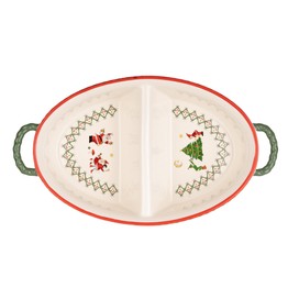 Cath Kidston Christmas Oval Divided Dish