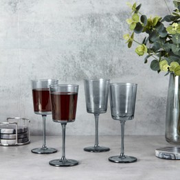 Simply Home Dusky Grey Wine Glass Set of 4