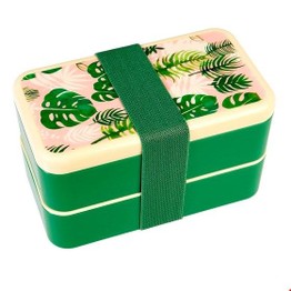 dult Size Bento Lunch Box Tropical Palm Print Design 27881