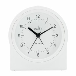 Acctim Archer Sweep Alarm Clock White 16212