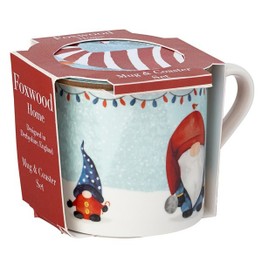 Christmas Gonk Mug & Coaster Set