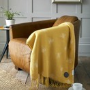Bee Faux Cashmere Throw Yellow 140x185cm additional 2