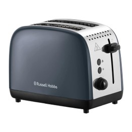 Russell Hobbs Grey Stainless Steel Toaster - 2 Slice