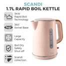 Tower Scandi 3KW 1.7L Rapid Boil Kettle Pink T10037PCLY additional 2
