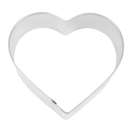 Cookie Cutter Tin Plated Heart 8.3cm