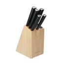 KitchenAid Classic 5pc Japanese Steel Knife Set with Sharpener and Birchwood Block additional 1