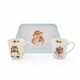 Pimpernel Wrendale Designs Mug and Tray Set - Diet Starts Tomorrow
