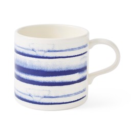 Mug Meirion Horizontal Stripes - Blue & White