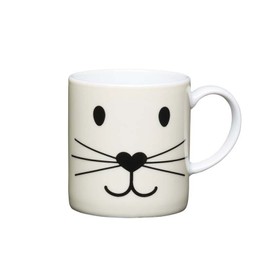 KitchenCraft Espresso Coffee Mug Porcelain 80ml - Cat Face