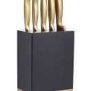 MasterClass 5-Piece Brass Coloured Stainless Steel Knife Set and Block additional 5
