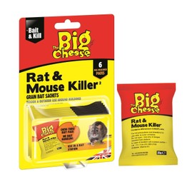 STV Big Cheese Rat & Mouse Killer Grain Sachets 6x25g STV244