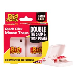 STV Big Cheese Quick Click Mouse Traps Twin Pack STV147
