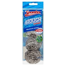 Spontex Tough Scourer Pack of 4