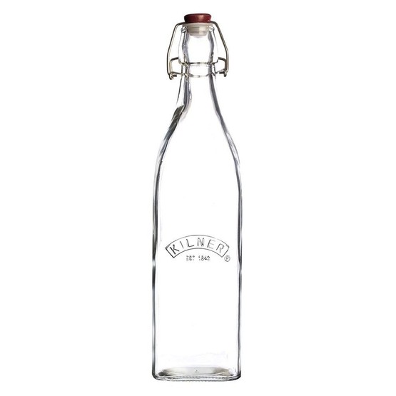 Kilner Clip Top Square Bottle 1.0ltr 0025.472