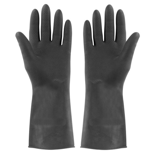 Rubber Gloves Black Extra Tough