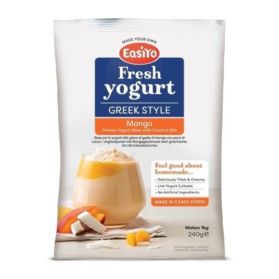 EasiYo Greek Style Mango & Coconut Yogurt Mix