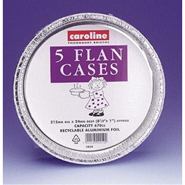 Caroline Foil Flan Case (5pack) 8inch 1054