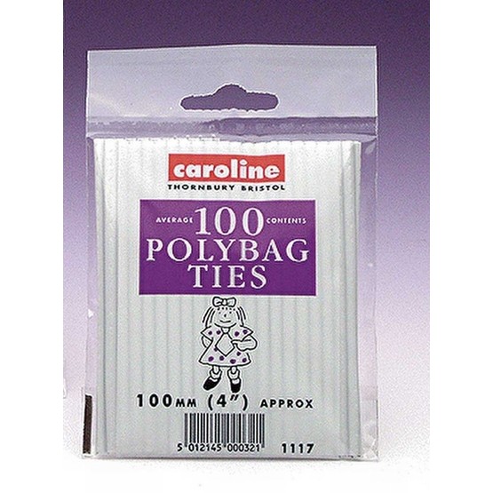 Caroline Poly Bag Ties (100) 1117